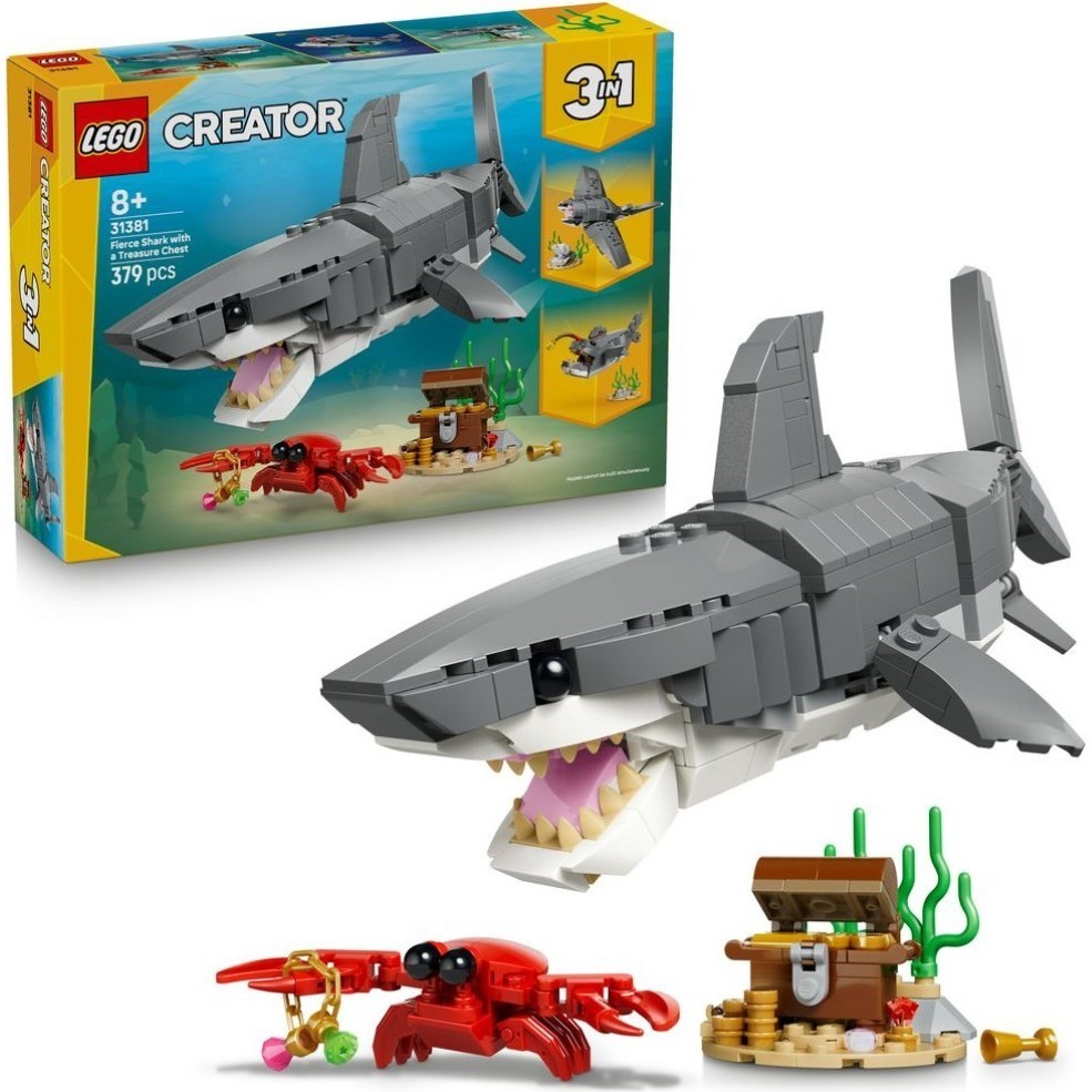 LEGO Creator 31381 - Le redoutable requin et le coffre au trésor