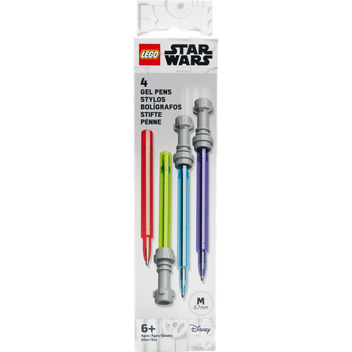 LEGO Accessoires 5008814 - Stylos à encre gel Sabres laser - Lot de 4