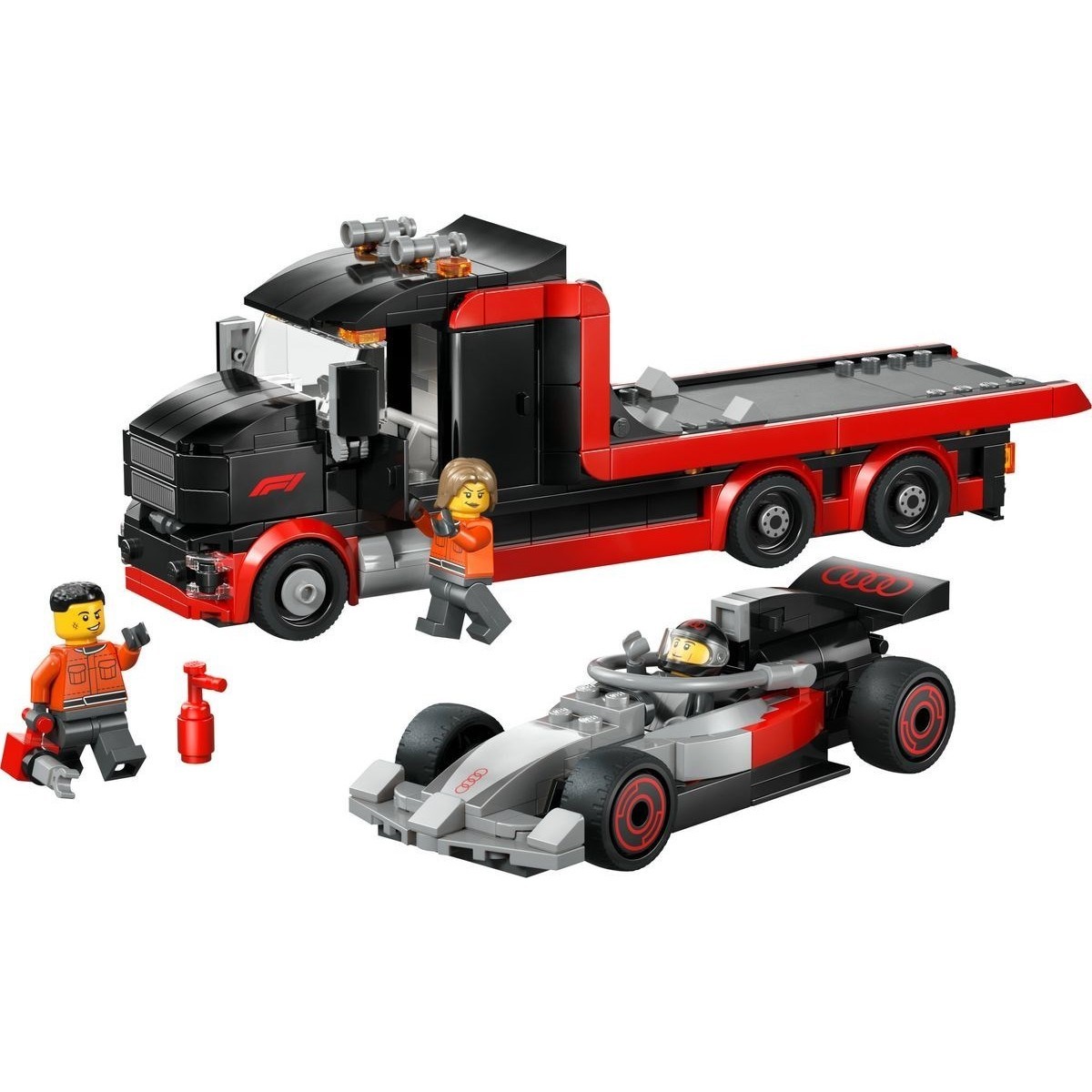 LEGO City 60493 - Camion de F1 avec voiture de course de F1 Audi