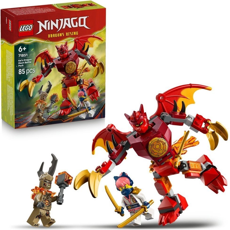 LEGO Ninjago 71851 - Pack de combat: le robot dragon de Kai