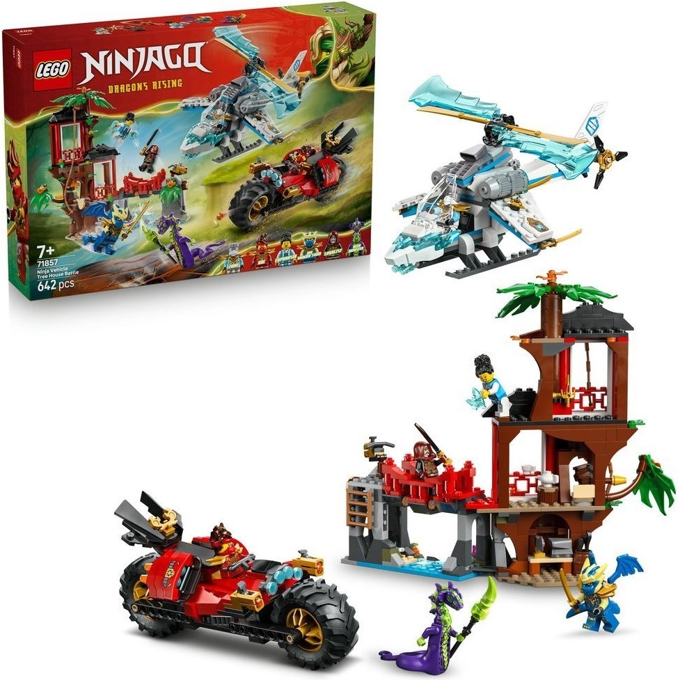 LEGO Ninjago 71857 - La cabane et les véhicules des Ninjas