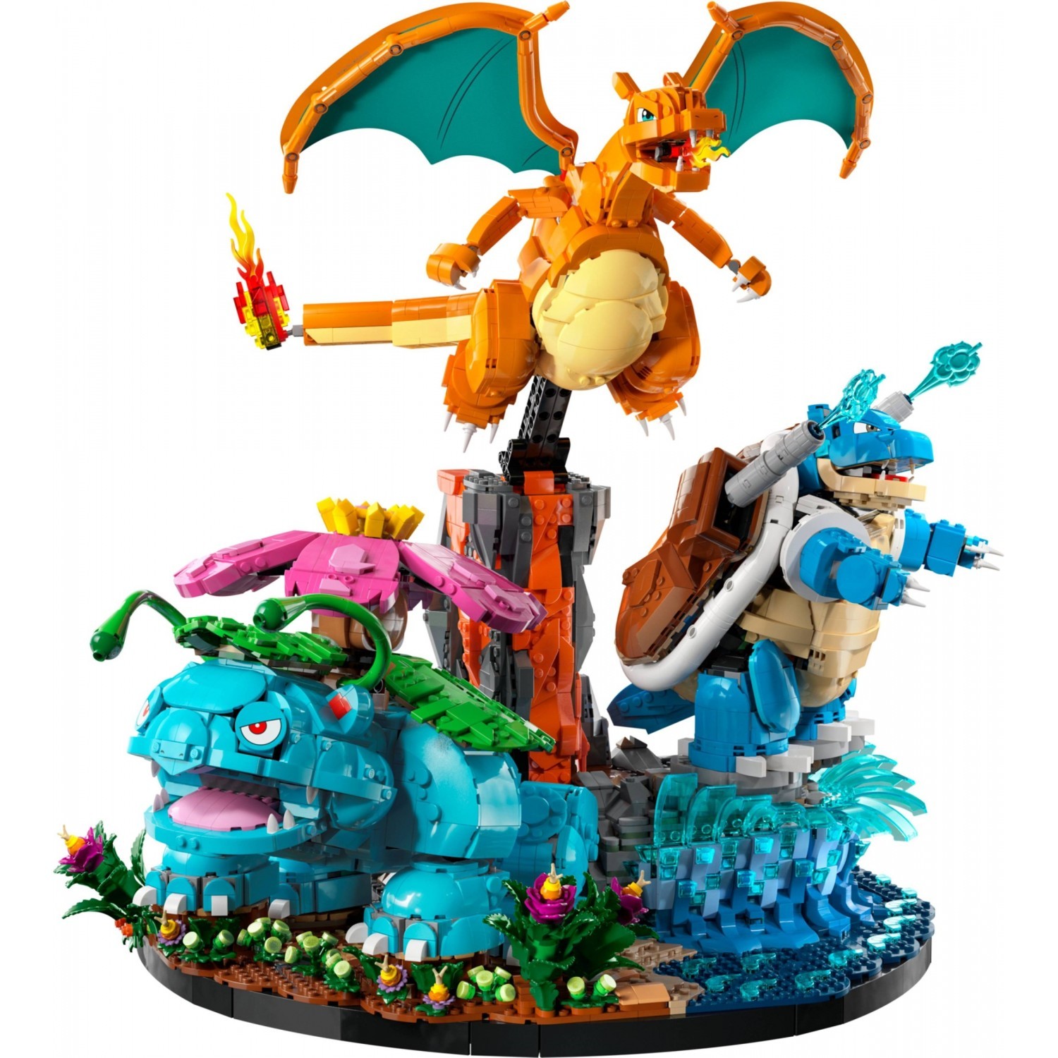LEGO Pokémon 72153 - Florizarre, Dracaufeu et Tortank